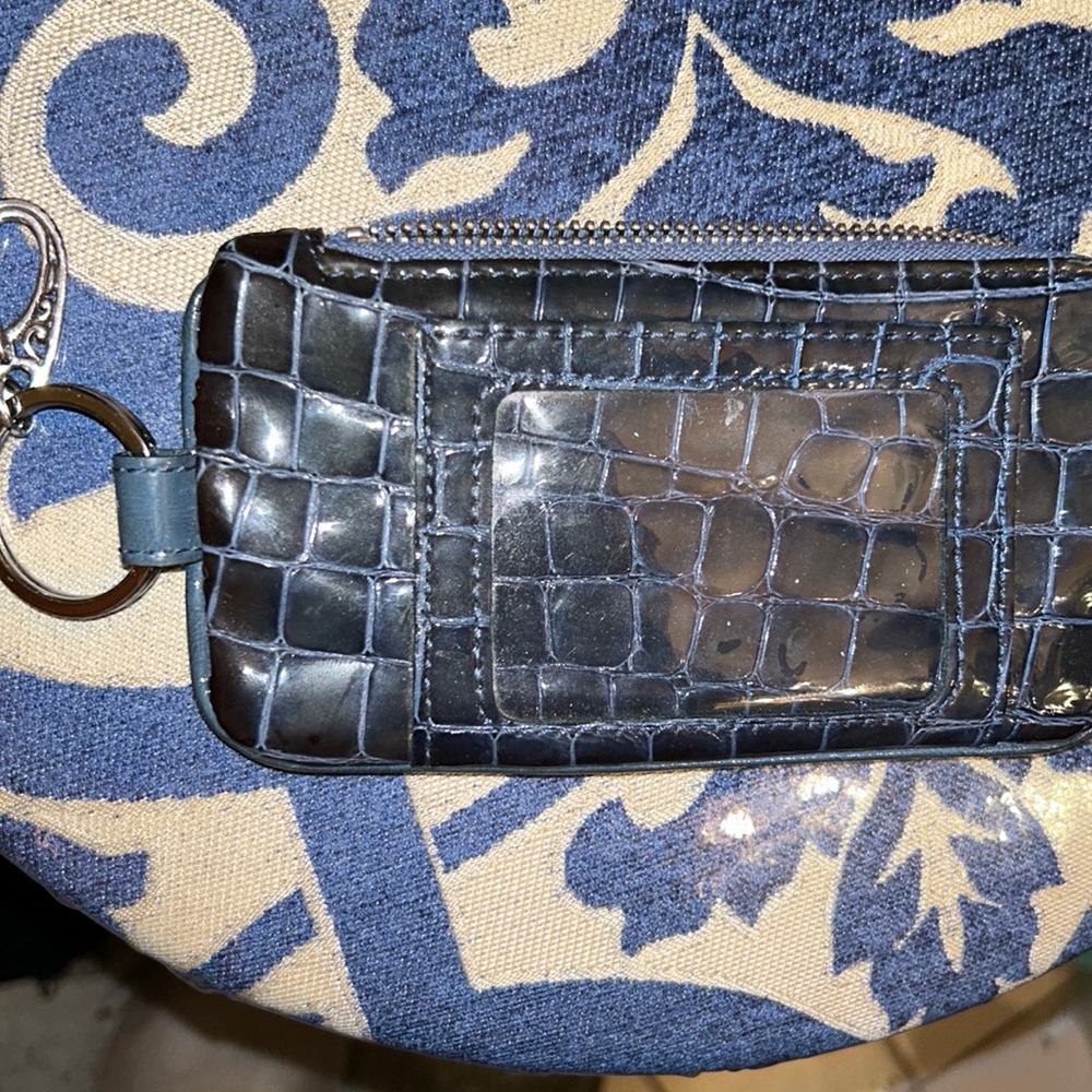 HOLD!BRIGHTON Patent Leathr Reptile pattern keychain/Change purse/card holder